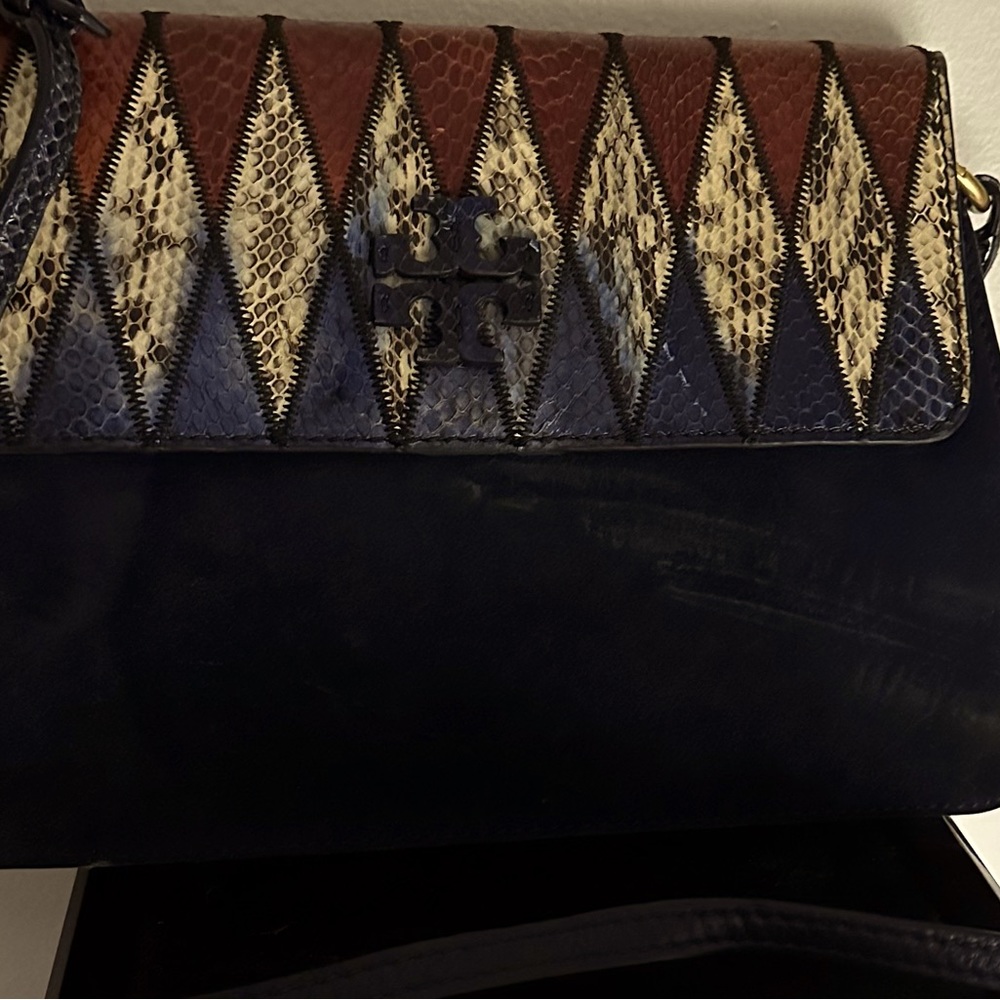 Tori Burch leather/suede shoulder bag